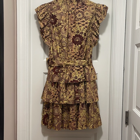 Ulla Johnson Honoria Tiered Printed Poplin Mini Dress - Picture 8 of 8